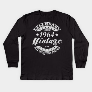 Legendary Since 1964. Vintage All Original Parts Kids Long Sleeve T-Shirt